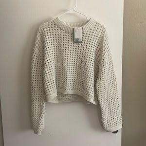 H&M hole knit sweater